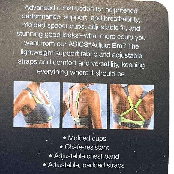 ASICS Women’s Adjust Bra, Medium-High Impact, Size XS, NWT - Picture 6 of 7